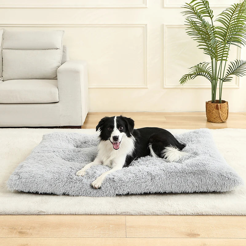 Plush Long-Fur Pet Bed