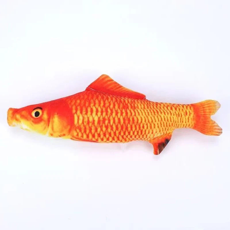 Interactive Cat Toy Fish Pillow