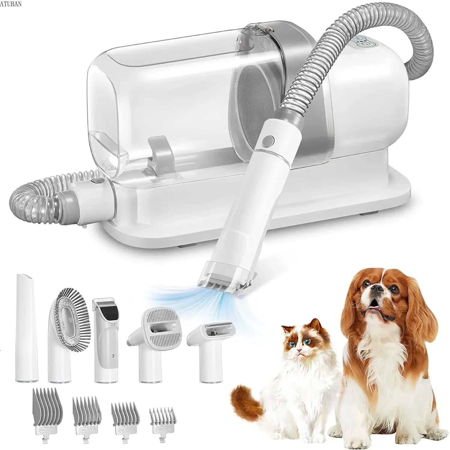 Pet Grooming Vacuum & Hair Removal Kit