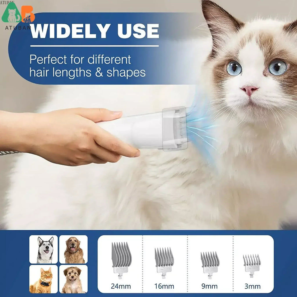 Pet Grooming Vacuum & Hair Removal Kit