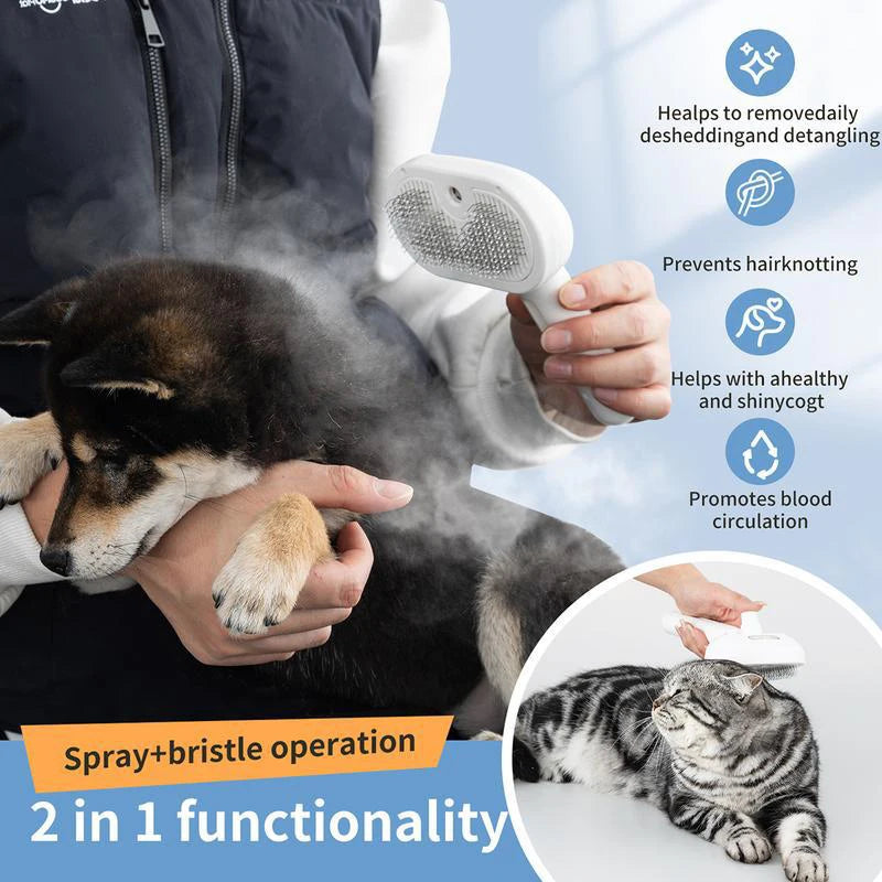 Pet Steam Massage Comb for Dogs & Cats