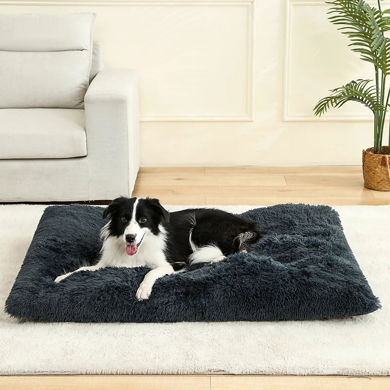 Plush Long-Fur Pet Bed