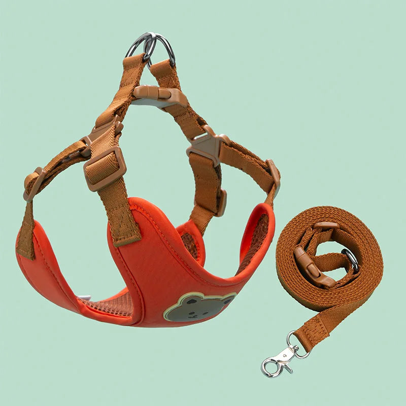 Breathable Pet Harness & Leash Set