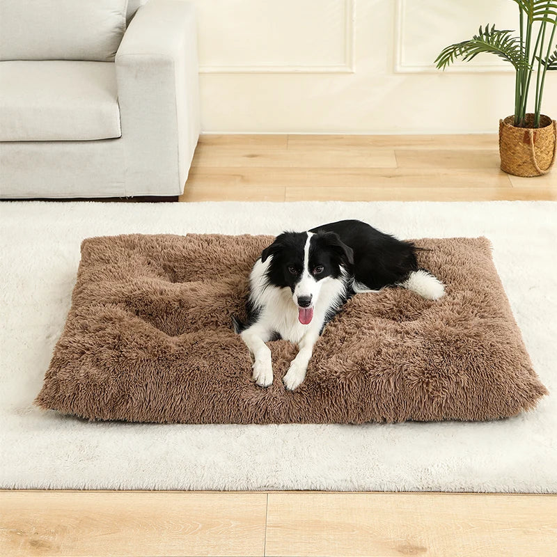 Plush Long-Fur Pet Bed