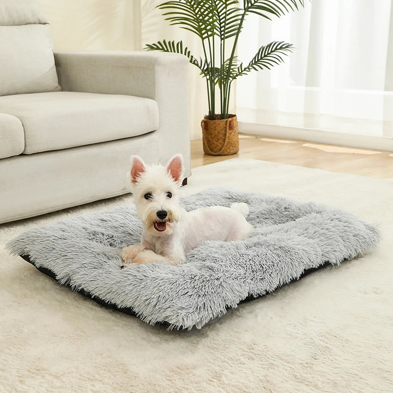 Plush Long-Fur Pet Bed
