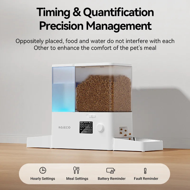 Title: Automatic Pet Feeder Fountain