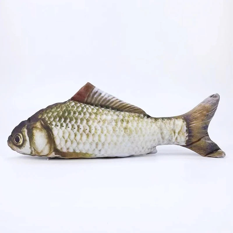 Interactive Cat Toy Fish Pillow