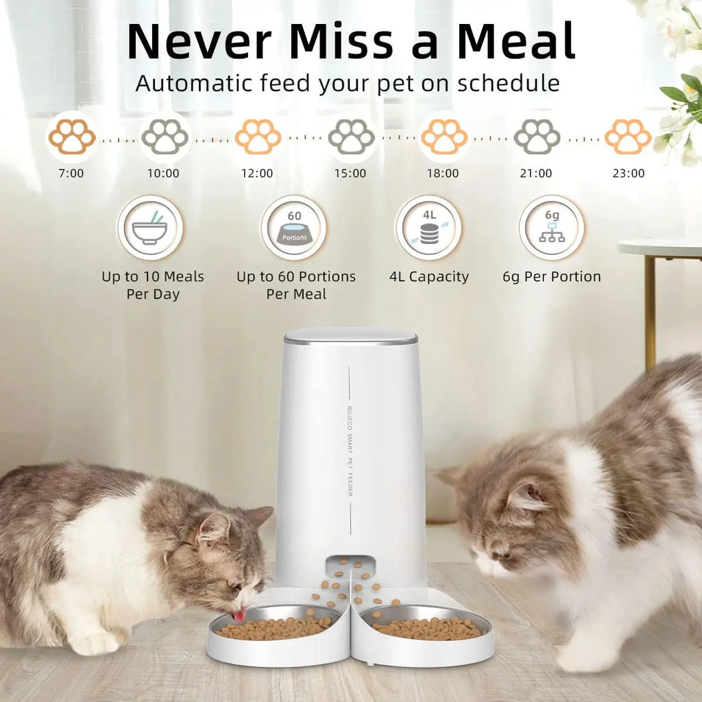 Smart Automatic Pet Feeder with WiFi Control
