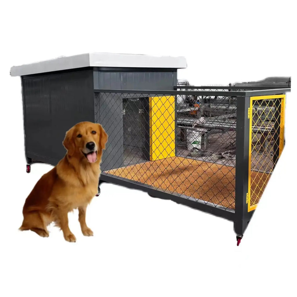 Insulated Medium Steel Dog House for Labrador & Samoyed