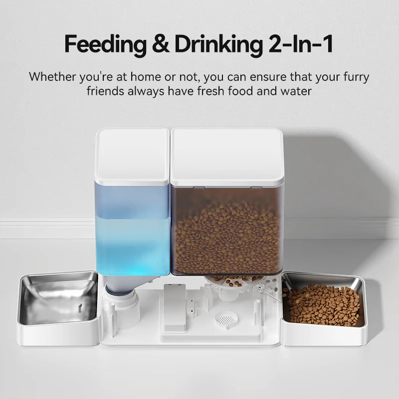 Title: Automatic Pet Feeder Fountain