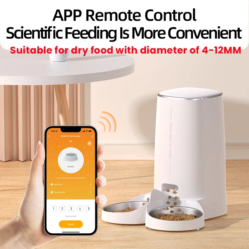 Smart Automatic Pet Feeder with WiFi Control