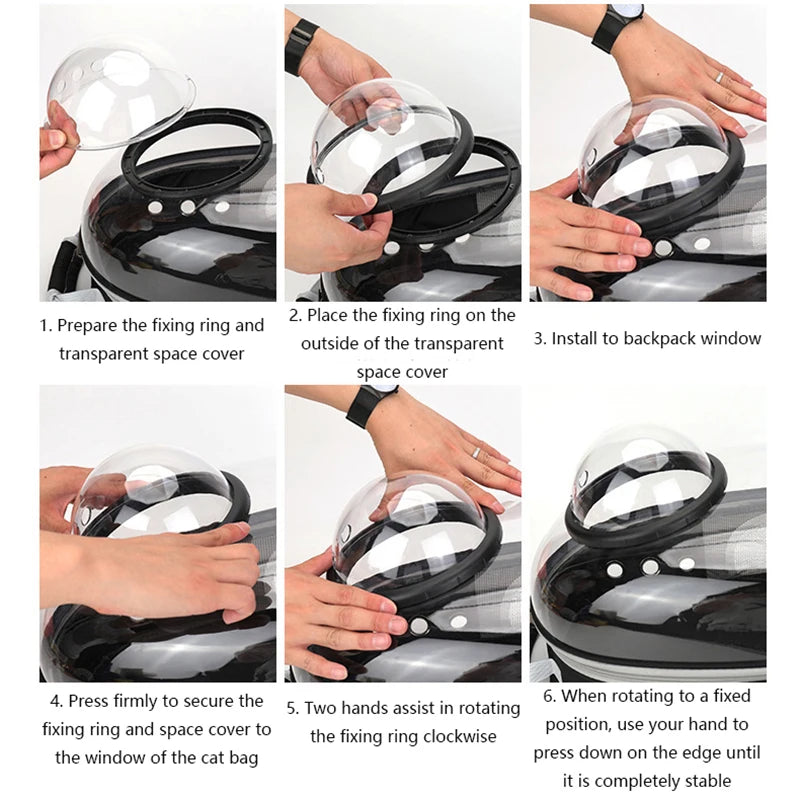 Space Capsule Pet Backpack Carrier