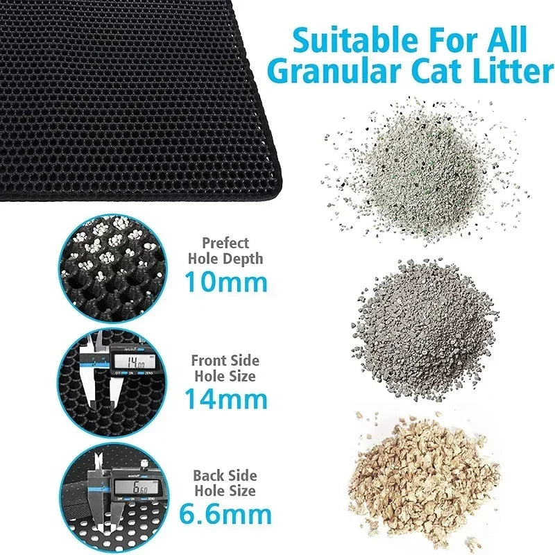 Waterproof Cat Litter Mat – Double Layer