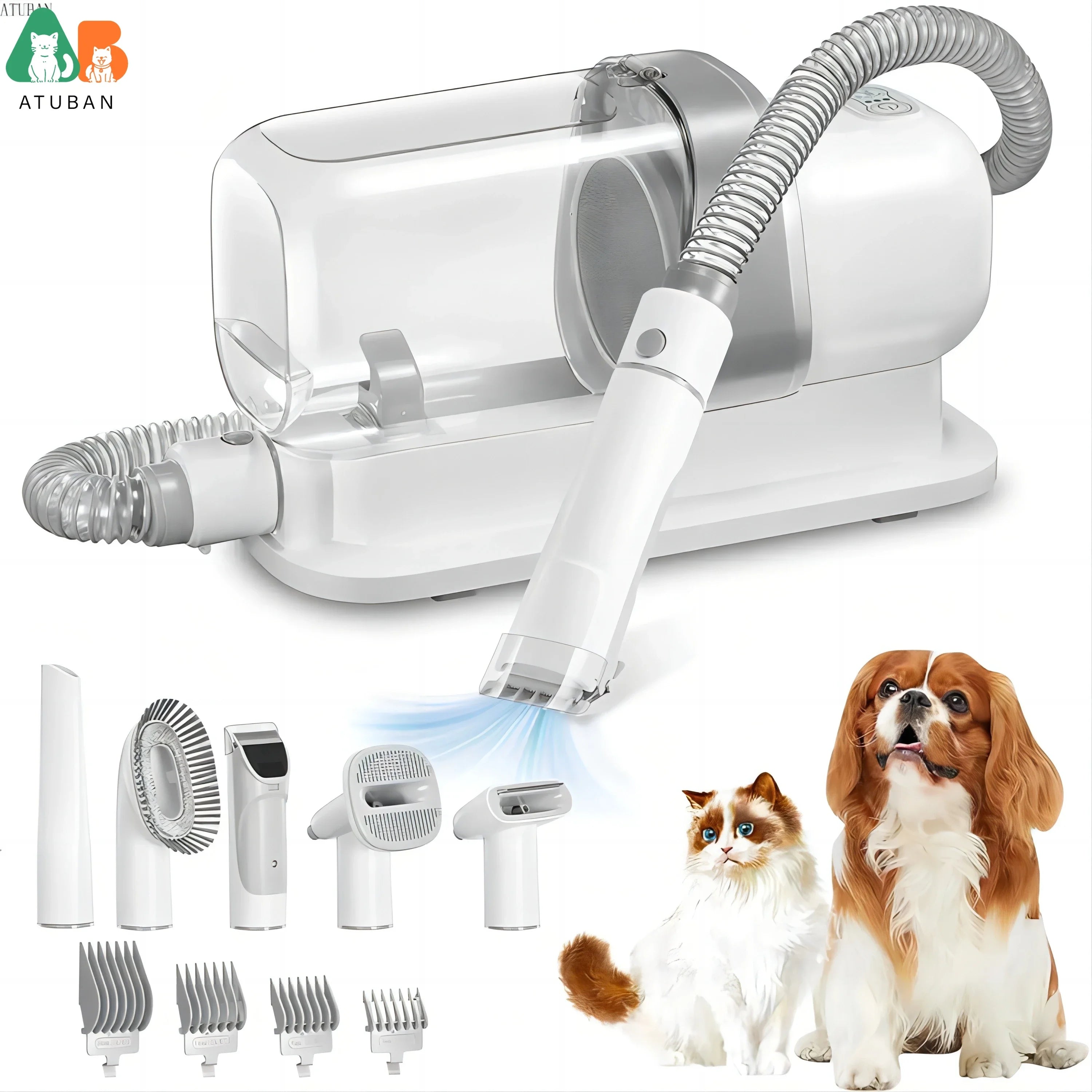 Pet Grooming Vacuum & Hair Removal Kit