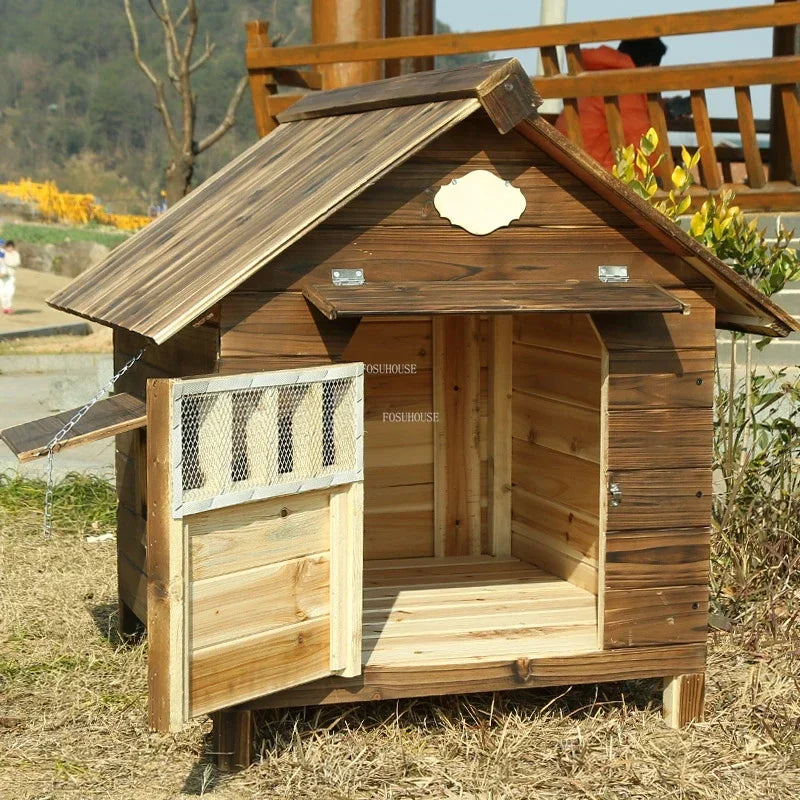 Winter Warm, Rainproof & Sunscreen Kennel for Medium & Large Dogs