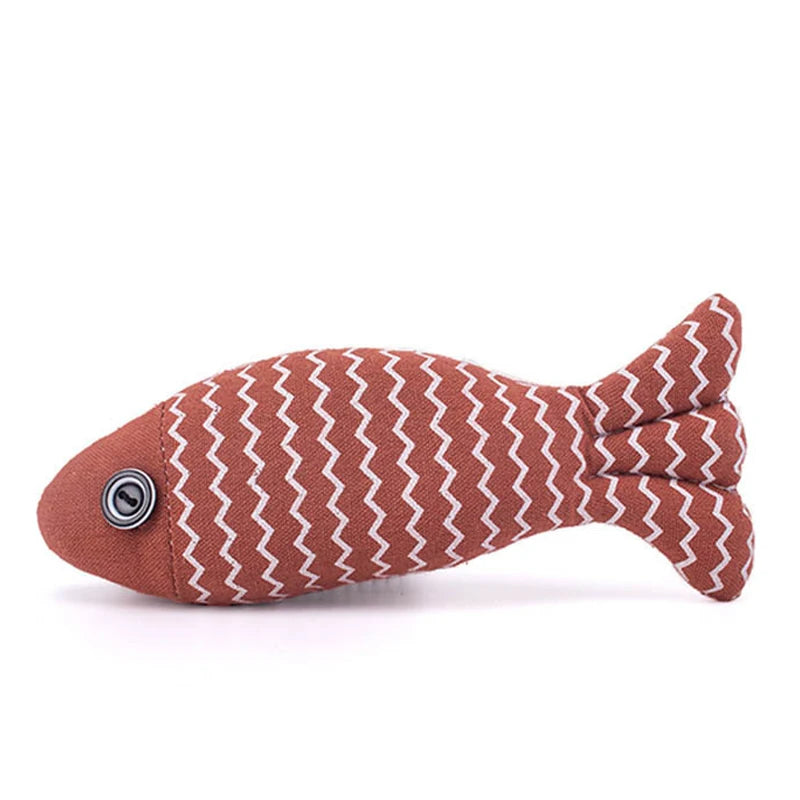 Interactive Cat Toy Fish Pillow