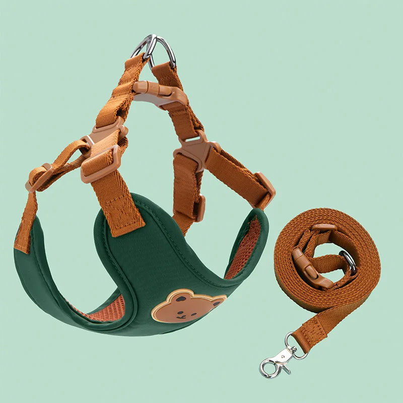 Breathable Pet Harness & Leash Set