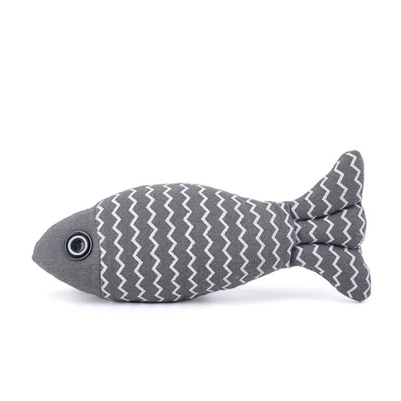 Interactive Cat Toy Fish Pillow