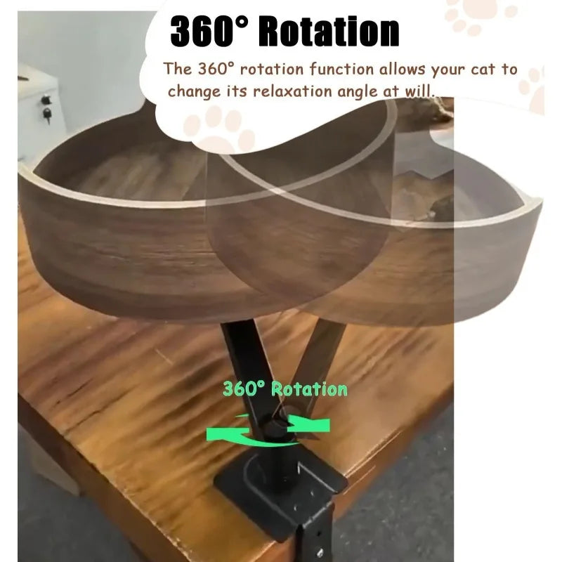 360° Rotating Cat Desk Hammock