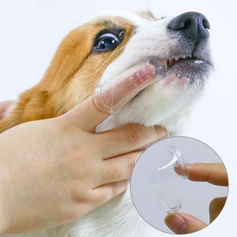 5pcs Soft Pet Finger Toothbrush Set