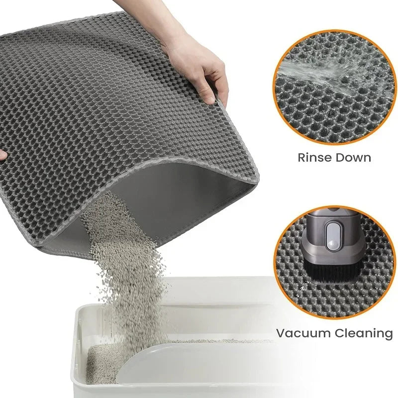 Waterproof Cat Litter Mat – Double Layer