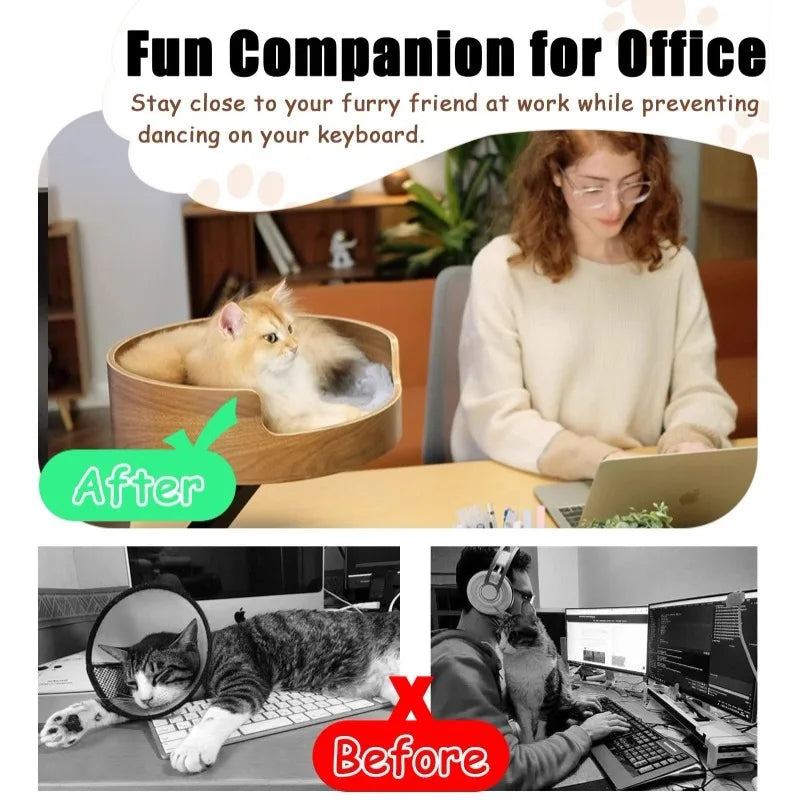 360° Rotating Cat Desk Hammock