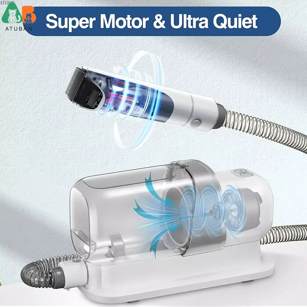 Pet Grooming Vacuum & Hair Removal Kit