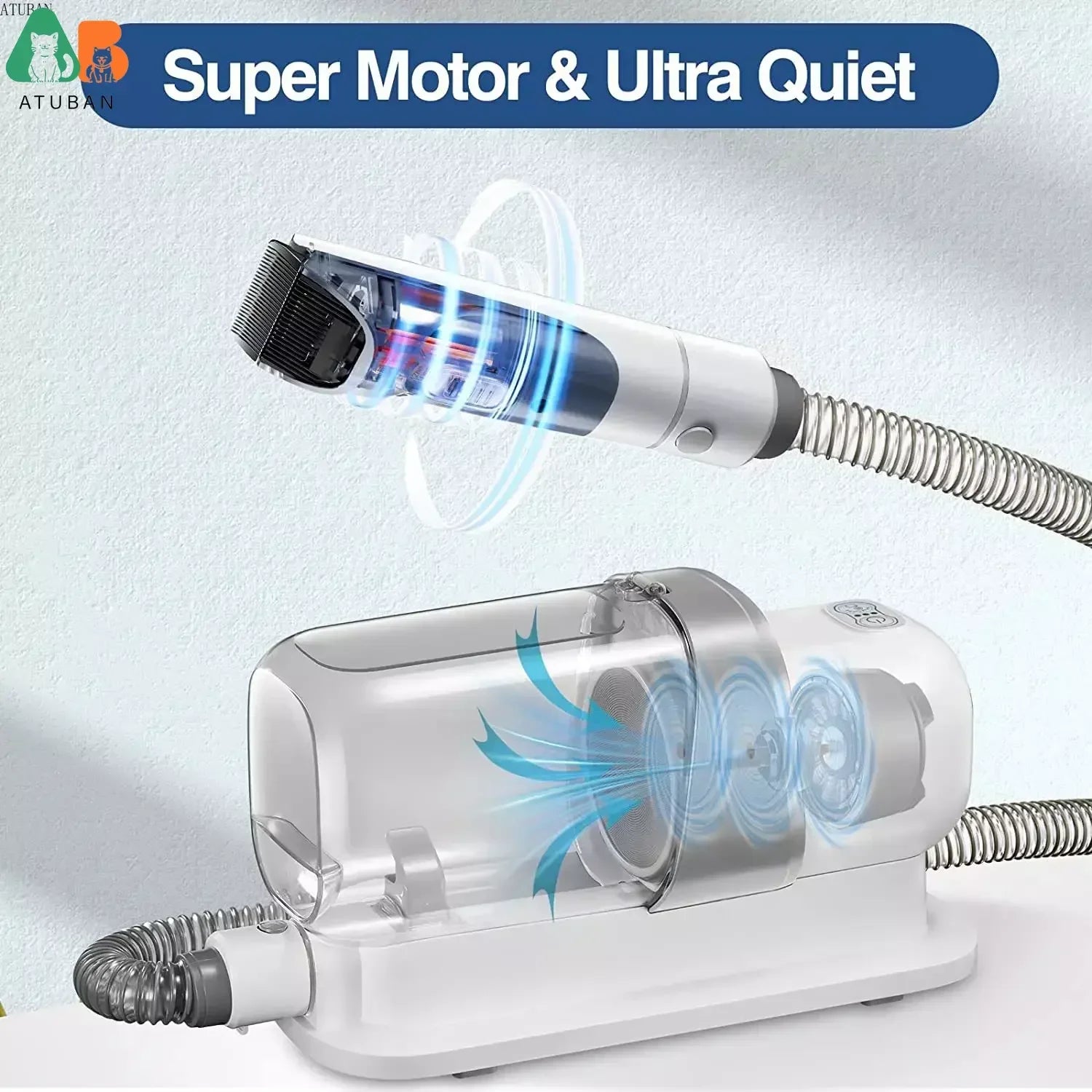 Pet Grooming Vacuum & Hair Removal Kit