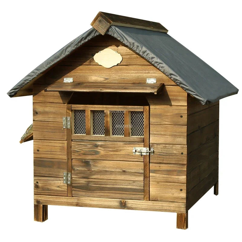 Winter Warm, Rainproof & Sunscreen Kennel for Medium & Large Dogs